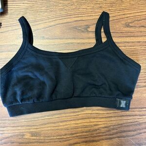 NWOT Savage Fenty Black Sweatshirt Bralette Large 12-14